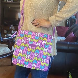 Vera Bradley slim hipster Fluterby Butterflies.
